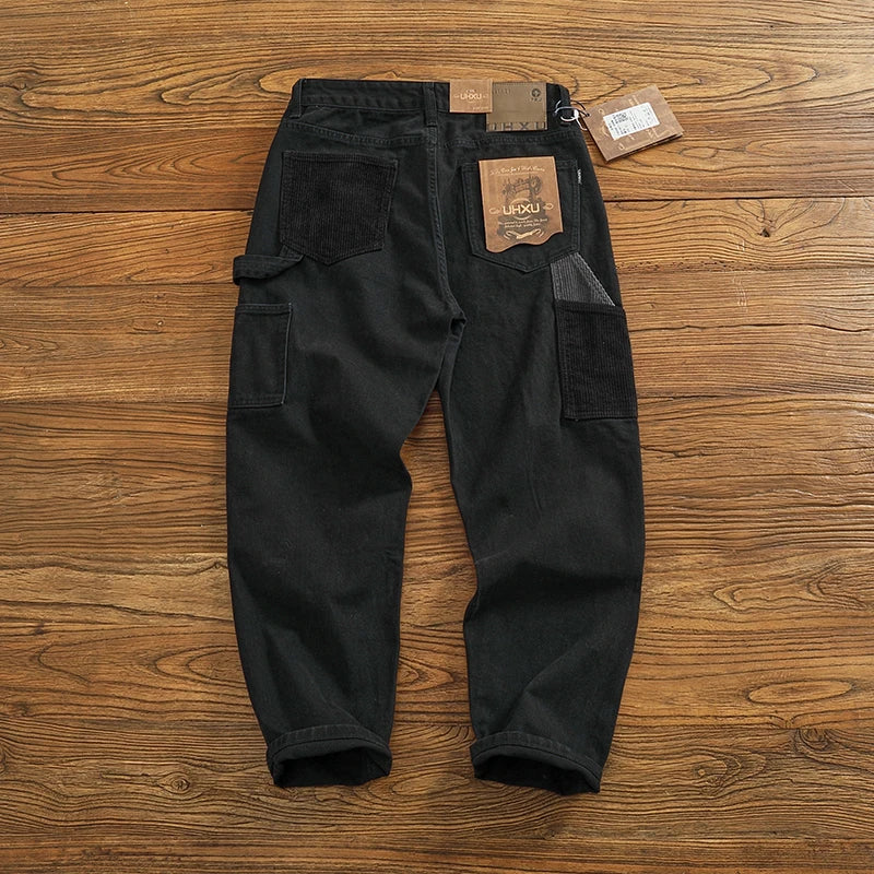 Men's Casual Cotton Twill Cargo Pants | Retro Trendy Style