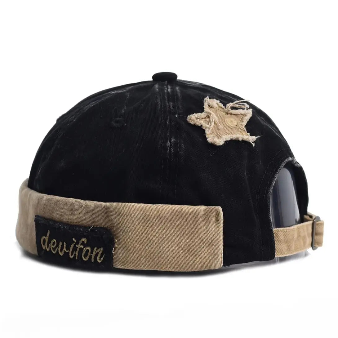 Washed Docker Beanie | Brimless Retro Street Style Cap