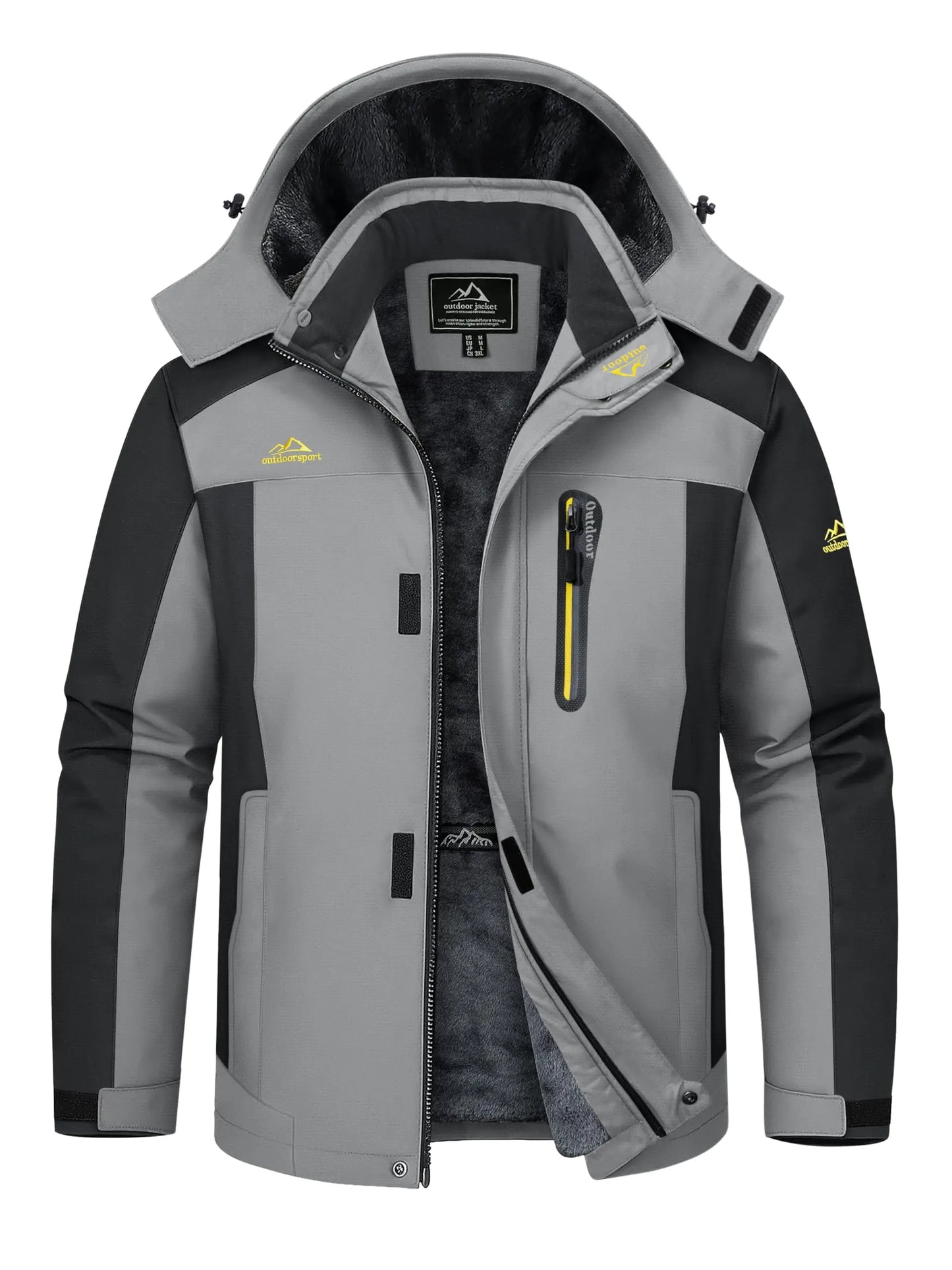 Men's Waterproof Winter Ski Jacket | Fleece Lined Snow Parka