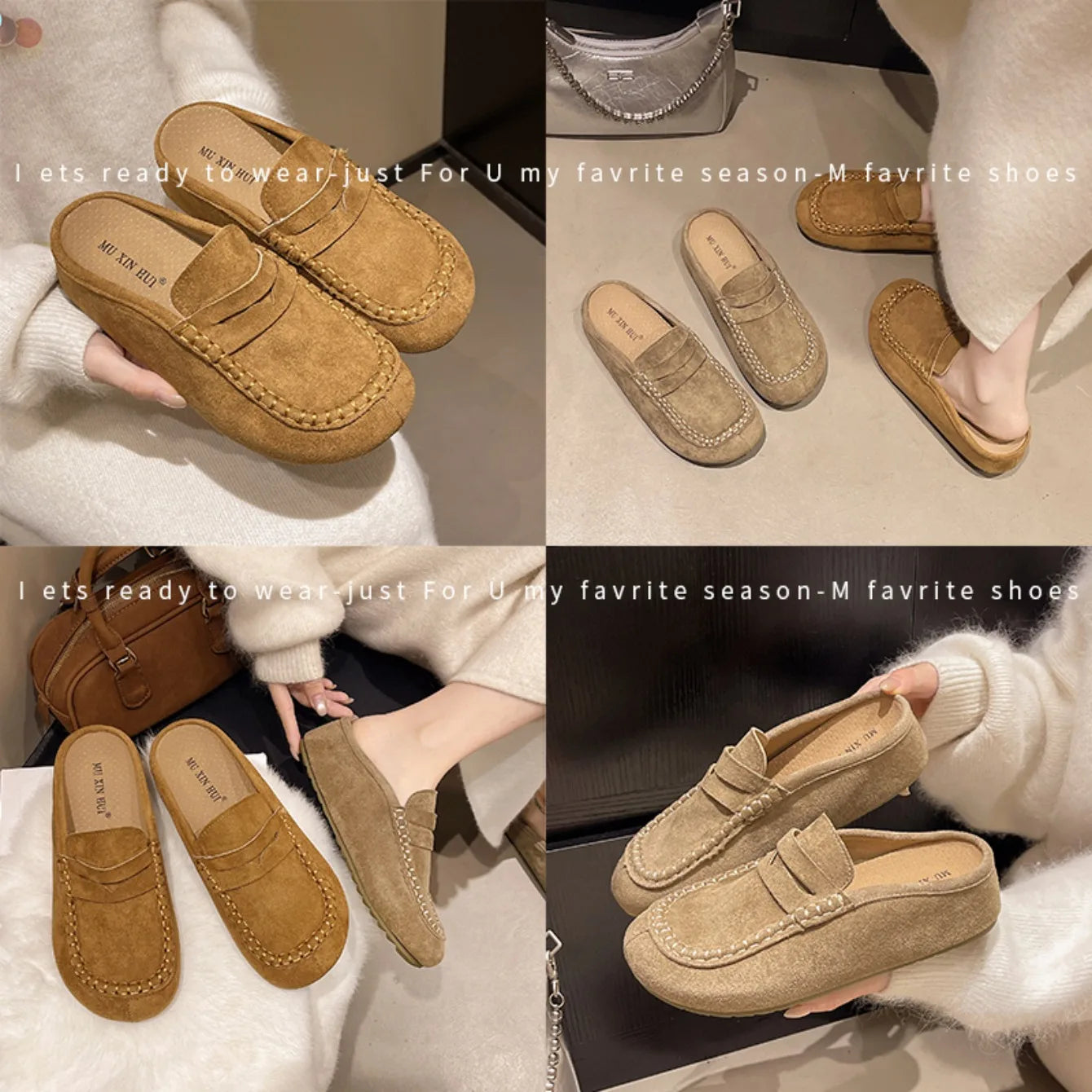 Women's Retro Anti-Slip Slippers | Cozy Flat-Bottomed Footwear