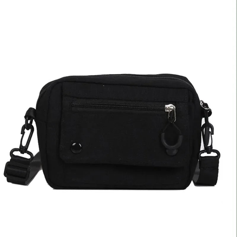 Korean Mini Canvas Crossbody Bag | Versatile Women's Handbag