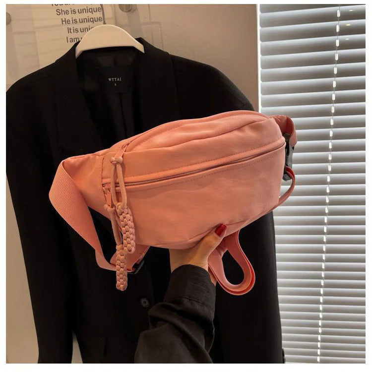 Large Capacity Women's Nylon Fanny Pack | Stylish Waist Bag