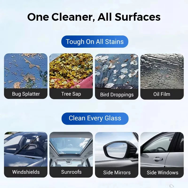Car Windshield Hydrophobic Cleaner | Anti-Fog Rain Repellent
