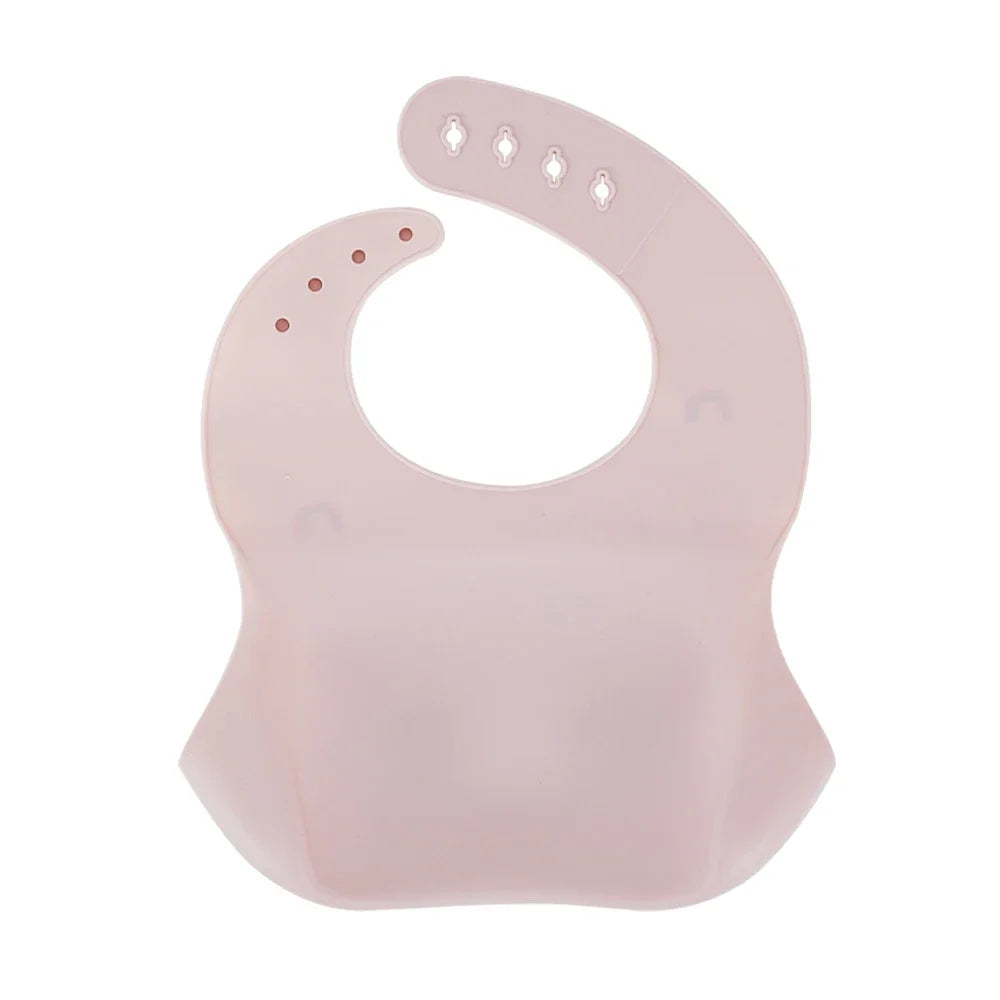 Adjustable Waterproof Silicone Baby Feeding Bibs for Kids