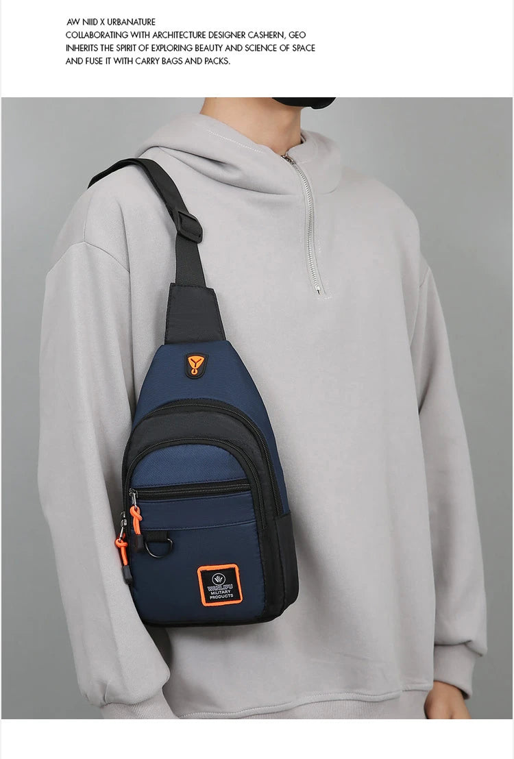 Men's Casual Sling Bag | Versatile Outdoor Chest Crossbody Pouch