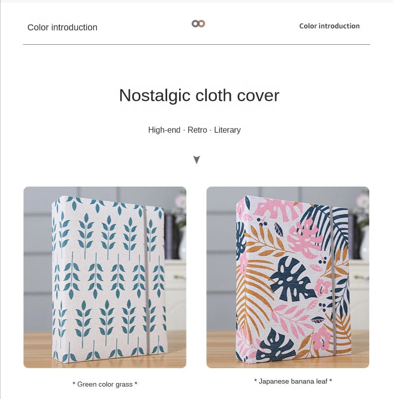 200pcs 6-inch Fabric Photo Album | Large Capacity Family Keepsake