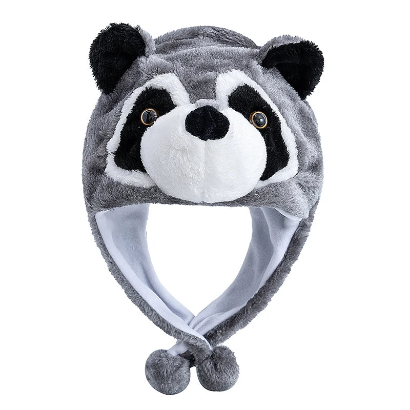 Unisex Funny 3D Bulls Head Plush Winter Beanie | Cozy Cartoon Hat