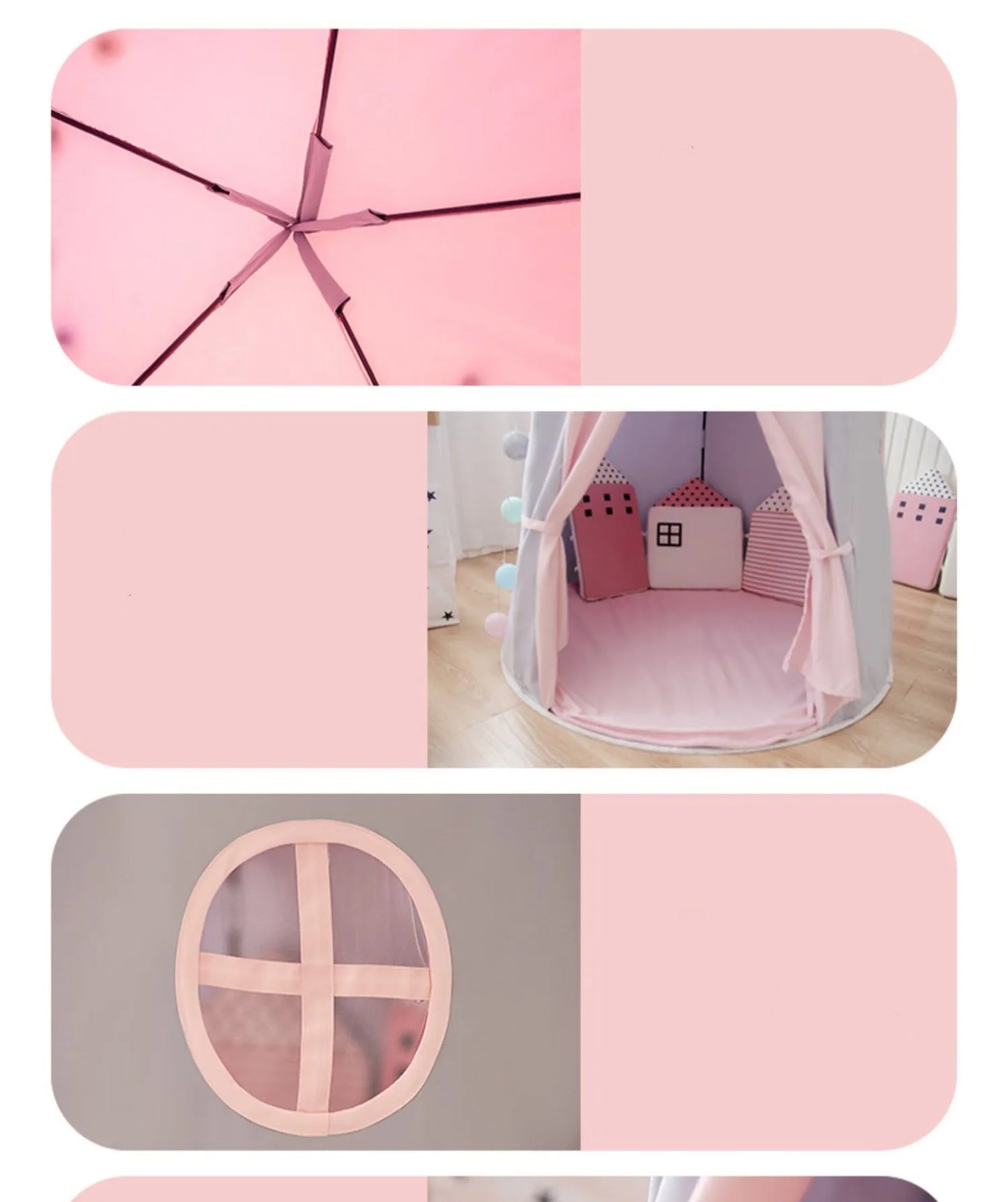 Large Kids Teepee Tent | Foldable Playhouse for Outdoor Adventures
