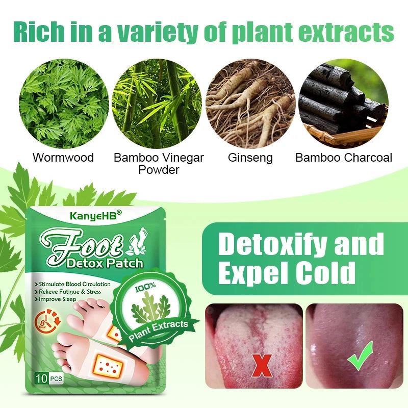 Detox Foot Patches | Natural Toxin Cleansing and Stress Relief