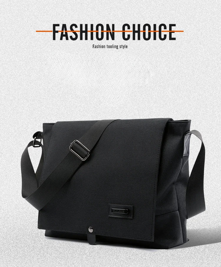 Bolso Bandolera de Lona para Hombre | Elegante Bolso de Mano para Negocios y Ocio