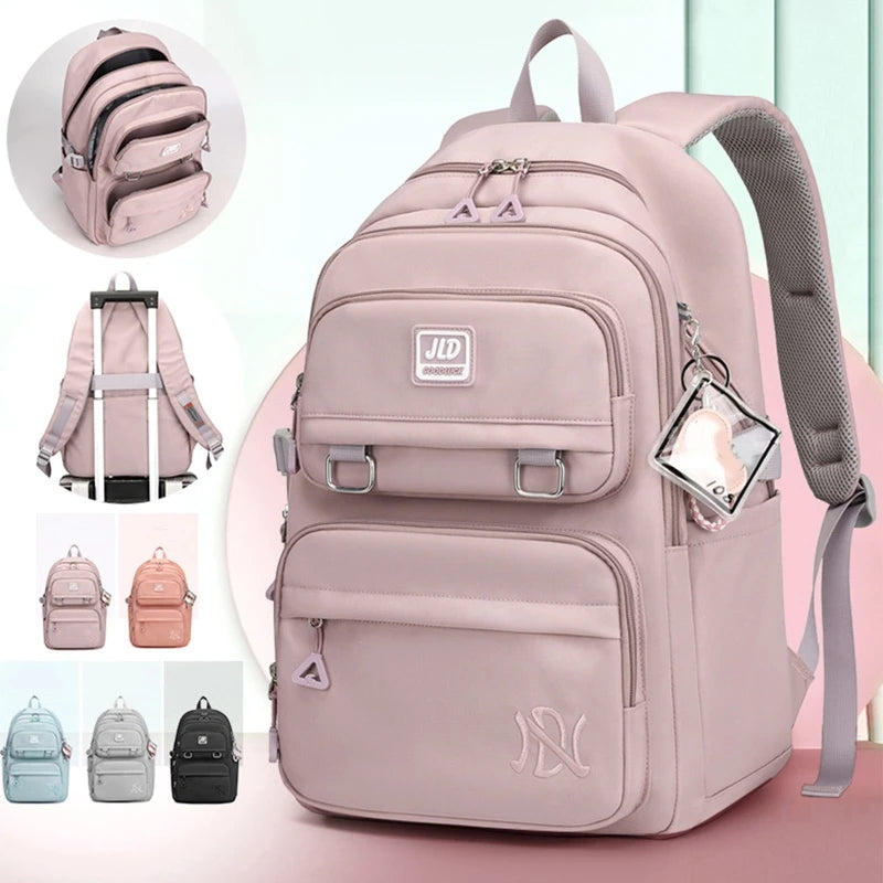 Stylish Pink School Backpack for Girls | Fashion Meets Functionality