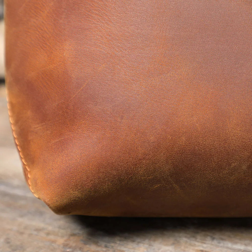 Vintage Genuine Leather Men's Tote & Briefcase | Stylish & Versatile