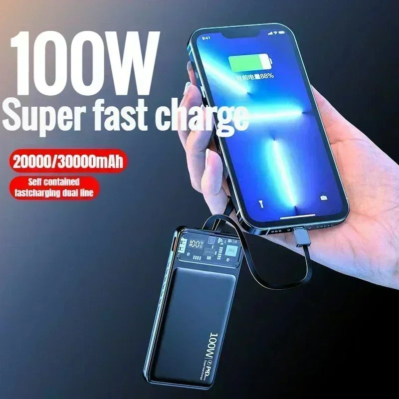 Super Fast 200000mAh Power Bank | Dual Port Charger for All Devices