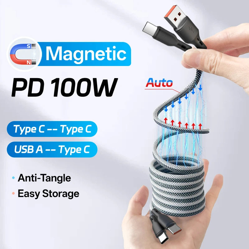 Magnetic USB Charging Cable | Fast Type C Cable for All Devices