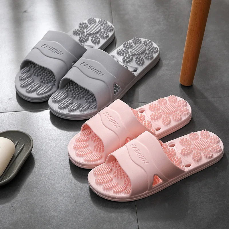 Women & Men Massage Slippers | Soft Non-Slip Indoor Slides