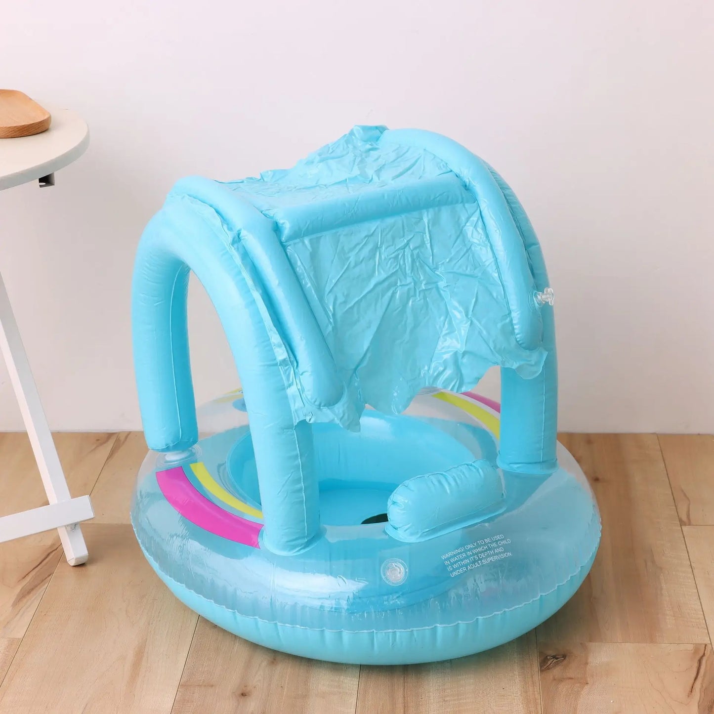 Baby Summer Swimming Ring with Sunshade | Inflatable Pool Toy