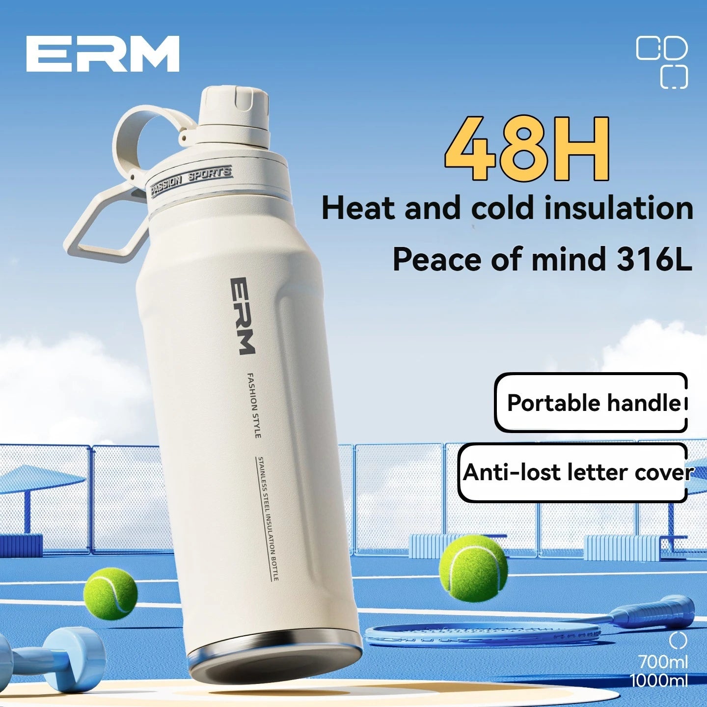 Stainless Steel Insulated Water Bottle | Fitness & Outdoor Hydration
