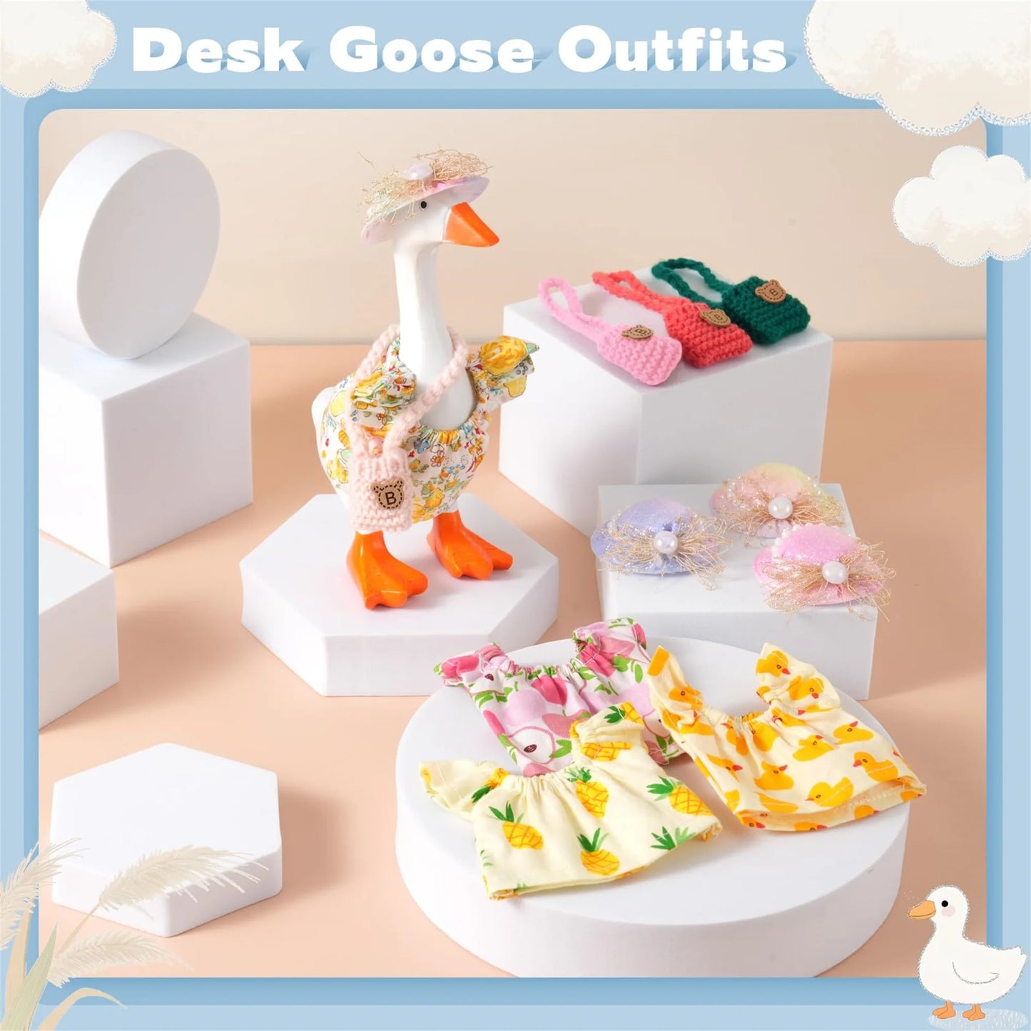 Adorable Mini Goose Wardrobe Set | Stylish Summer Attire & Accessories