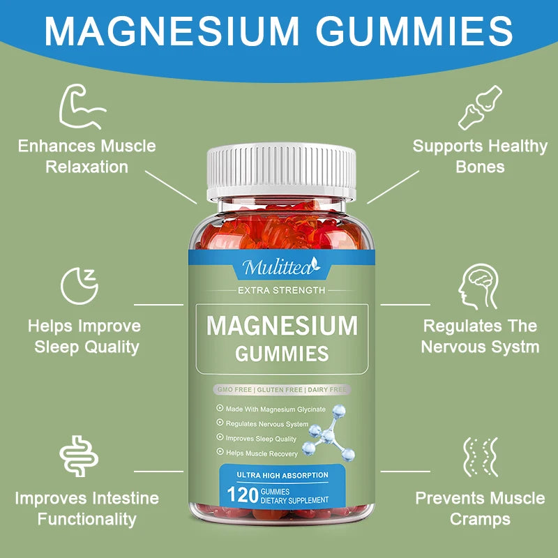 High Absorption Magnesium Taurine Gummies for Muscle Support