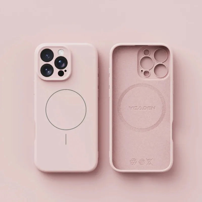 Magnetic Luxury Wireless Charger Case for iPhone | Soft Silicone