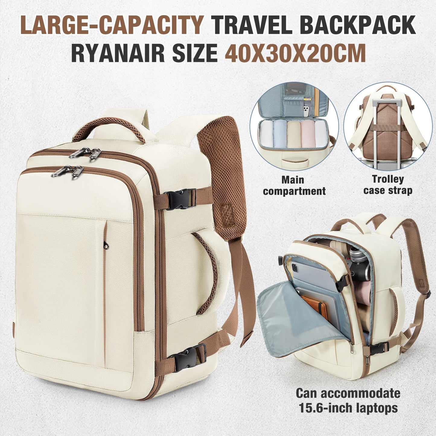 Lightweight Multi-Functional Travel Backpack | Ideal Cabin Bag