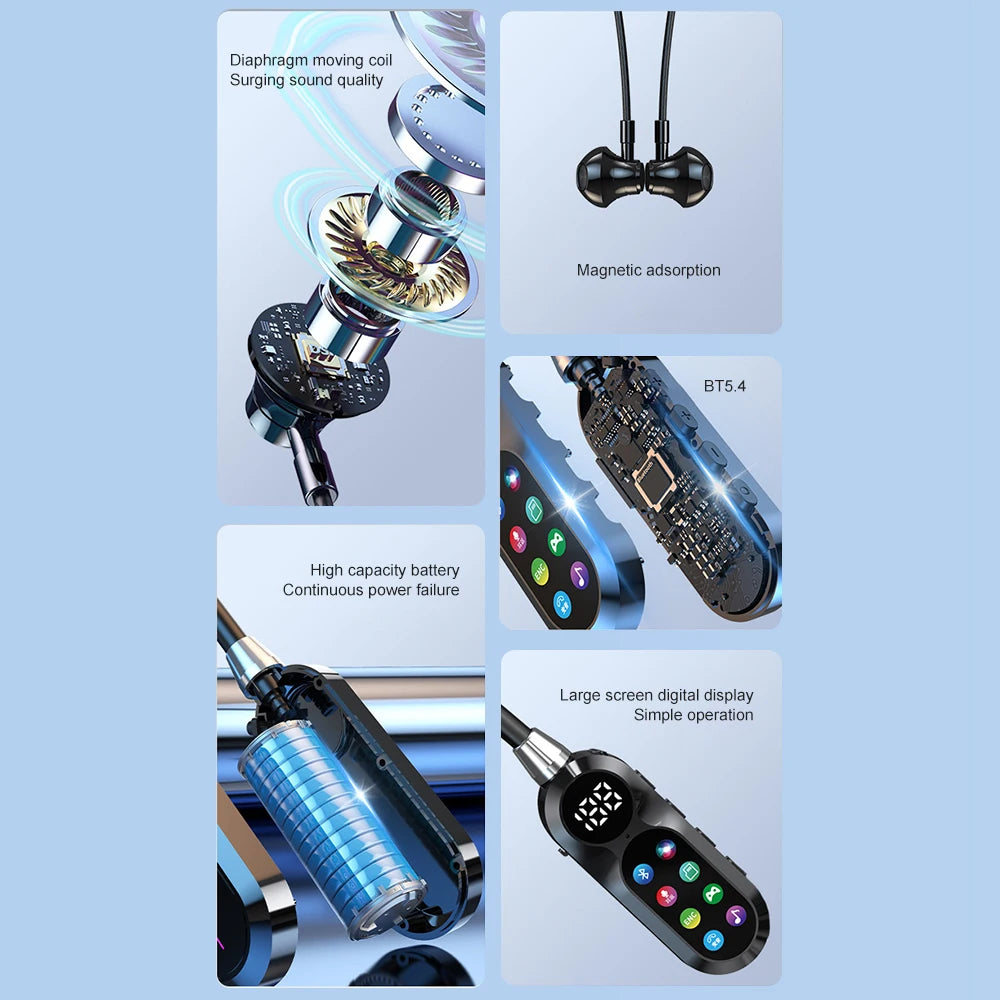 Wireless Bluetooth 5.4 Headset | HiFi Sound Quality Earbuds