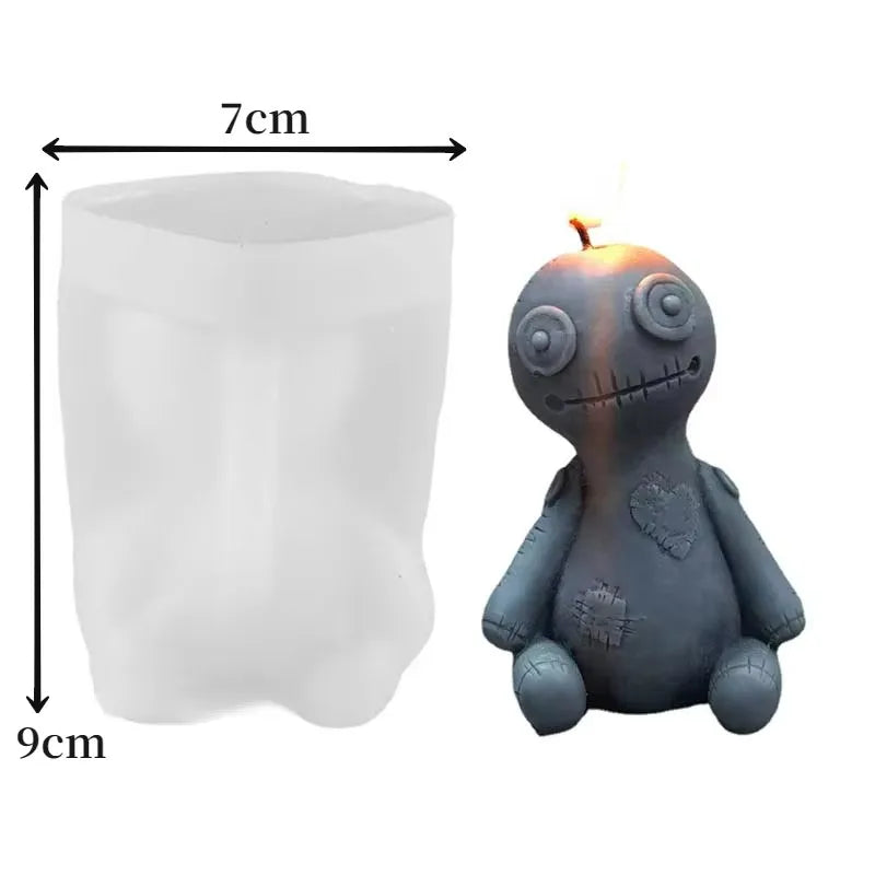 Halloween Curse Doll Candle Silicone Mold | DIY Craft Kit