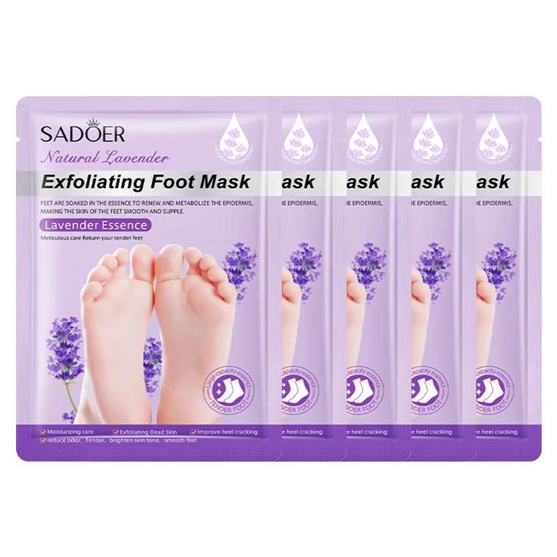 Moisturizing Lavender Foot Mask | Exfoliating Foot Care Treatment