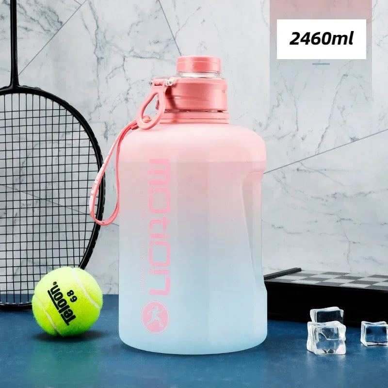 2 Liter Sports Water Bottle with Straw | Large Capacity & Portable