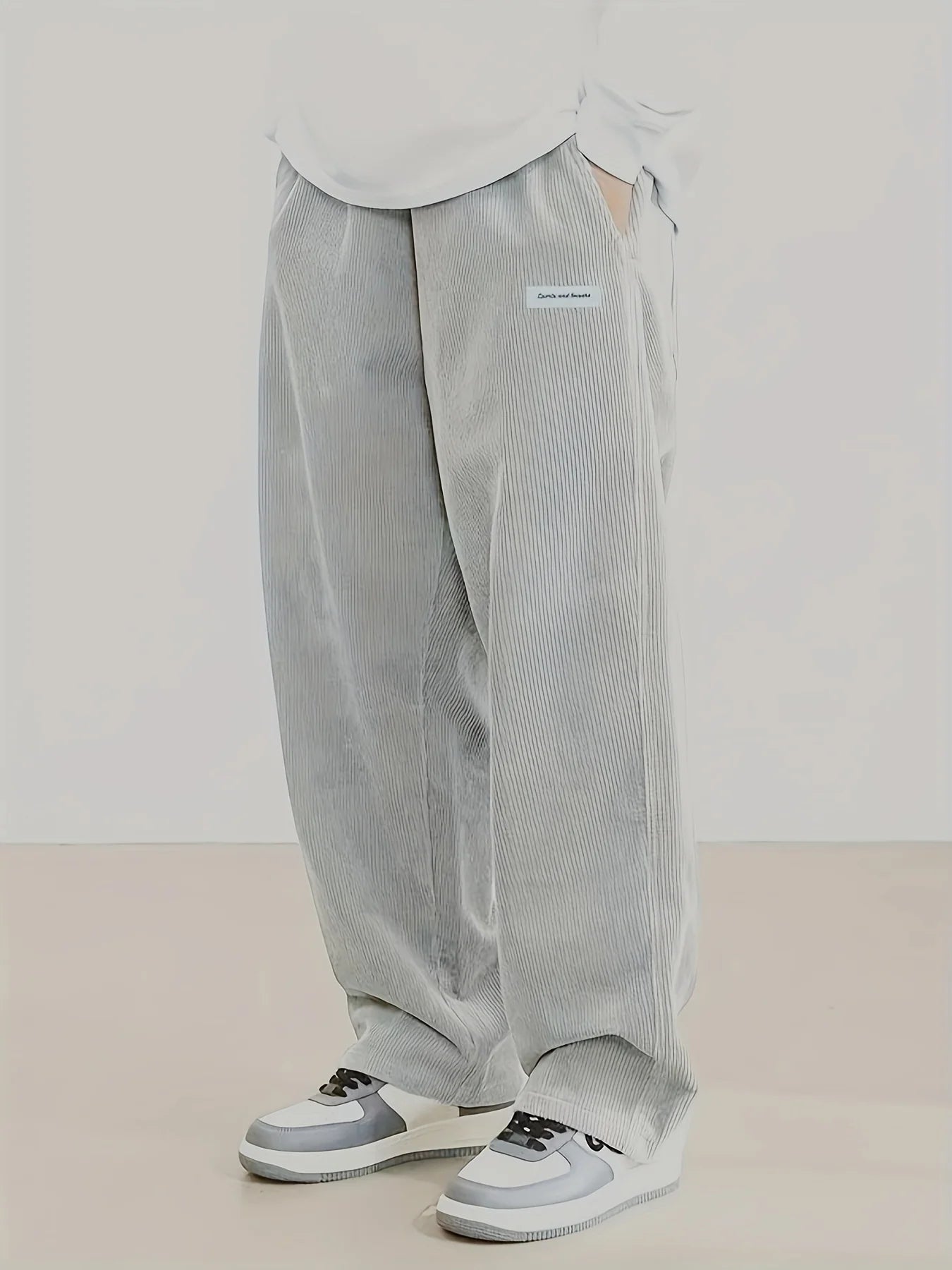 Men's Casual Corduroy Straight Leg Pants | Multi-Functional Travel Wear