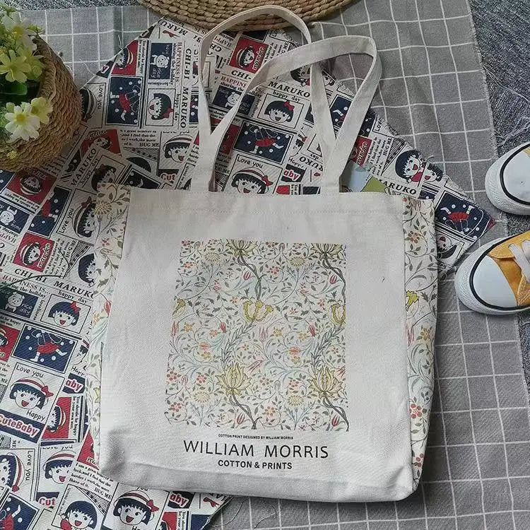 Vintage Canvas Shoulder Bag | Stylish Casual Tote for Women