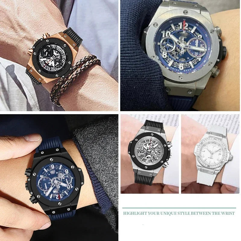 Waterproof Silicone Rubber Watch Strap | Replacement Band