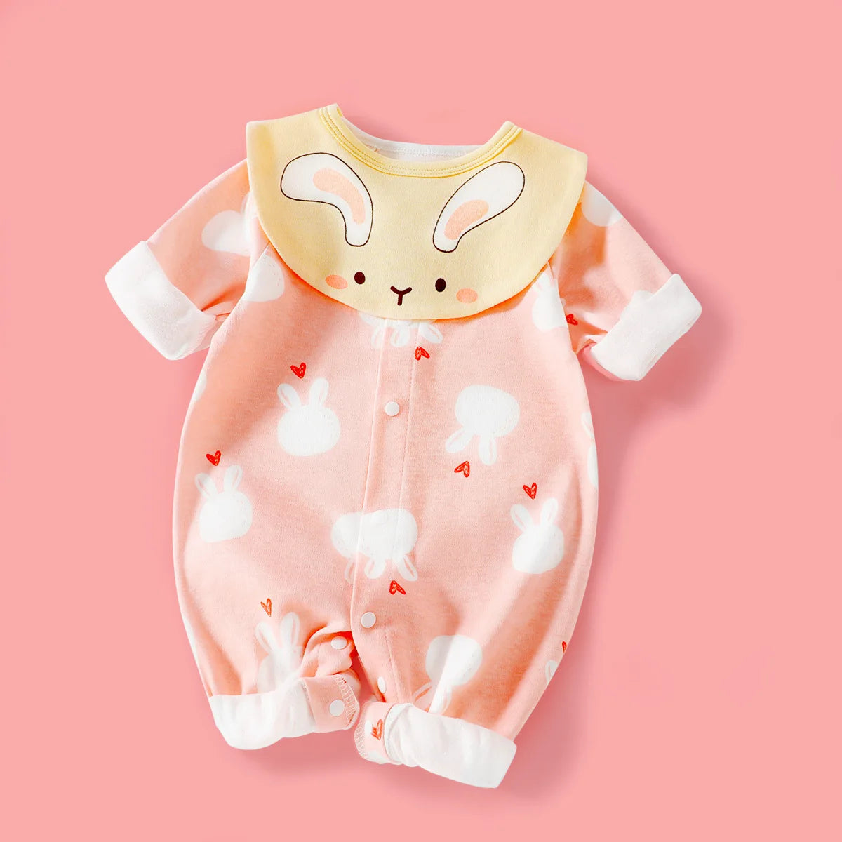 Soft Cotton Baby Bodysuits | Cute Long Sleeve Cartoon Designs