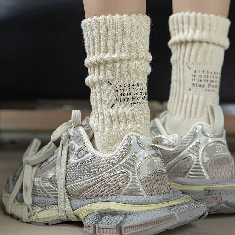 Cozy Vintage Sports Tube Socks for Men | Thickened Comfort Fit