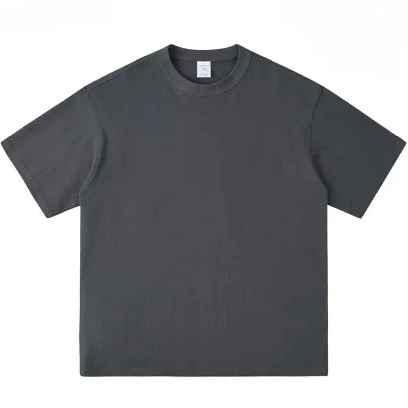 Men's Oversized Heavyweight T-Shirt | Casual Solid Color Tee