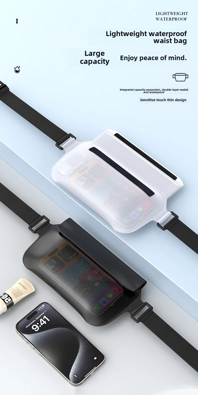 Universal Waterproof Phone Pouch | Secure Beach & Swim Protection