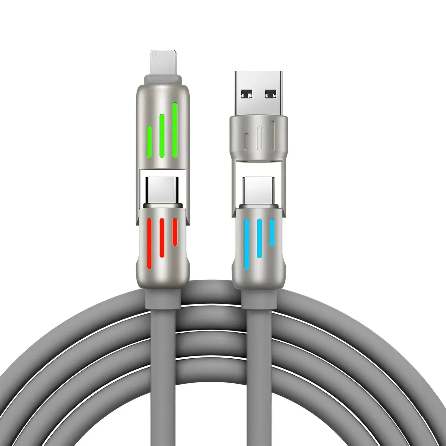 4-in-1 USB Fast Charging Cable | Universal Compatibility