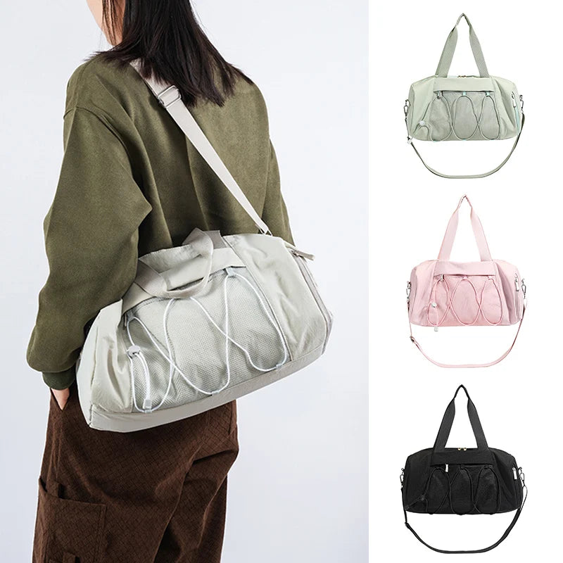 Large Women's Fitness Handbag | Versatile Gym Tote with Shoe Pocket