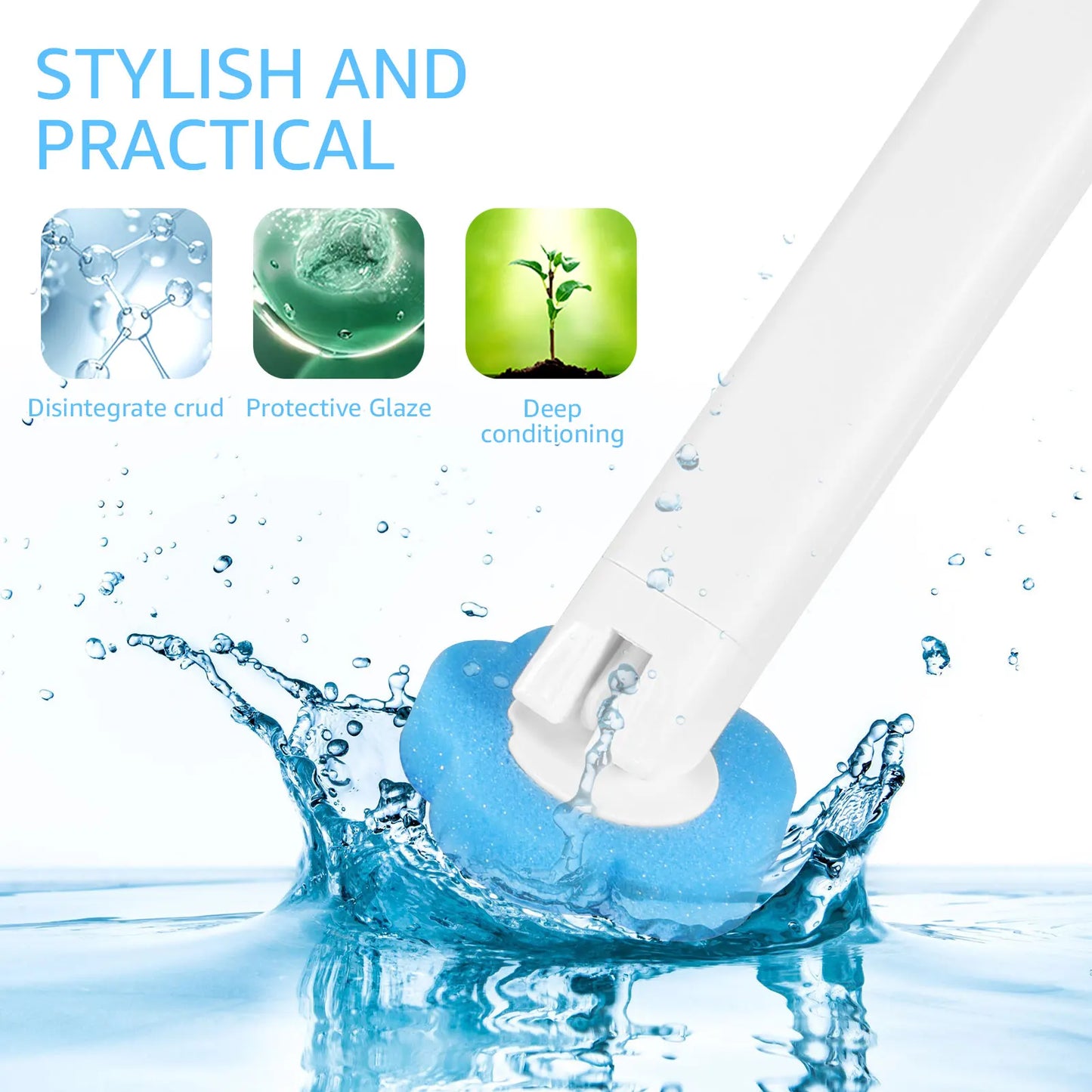 18/36Pcs Toilet Brush with Disposable Heads | Ultimate Bathroom Cleaner