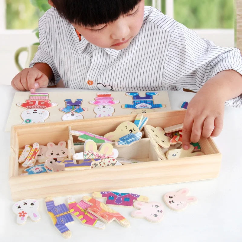 Educational Wooden Jigsaw Puzzle for Kids | Montessori Style Fun