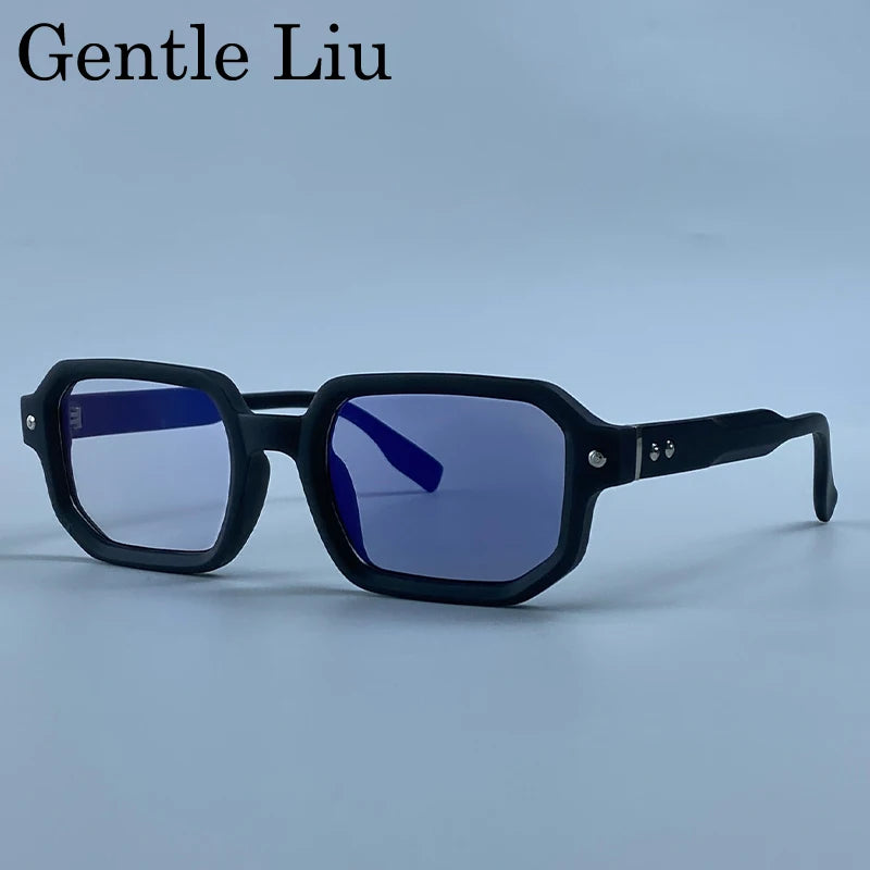 Vintage Photochromic Square Sunglasses for Men | Retro Steampunk Style