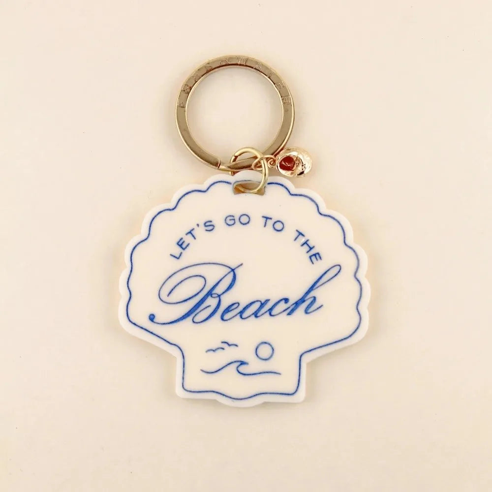 Retro Acrylic Charms Keyring | Cute Woven Pendant for Bags