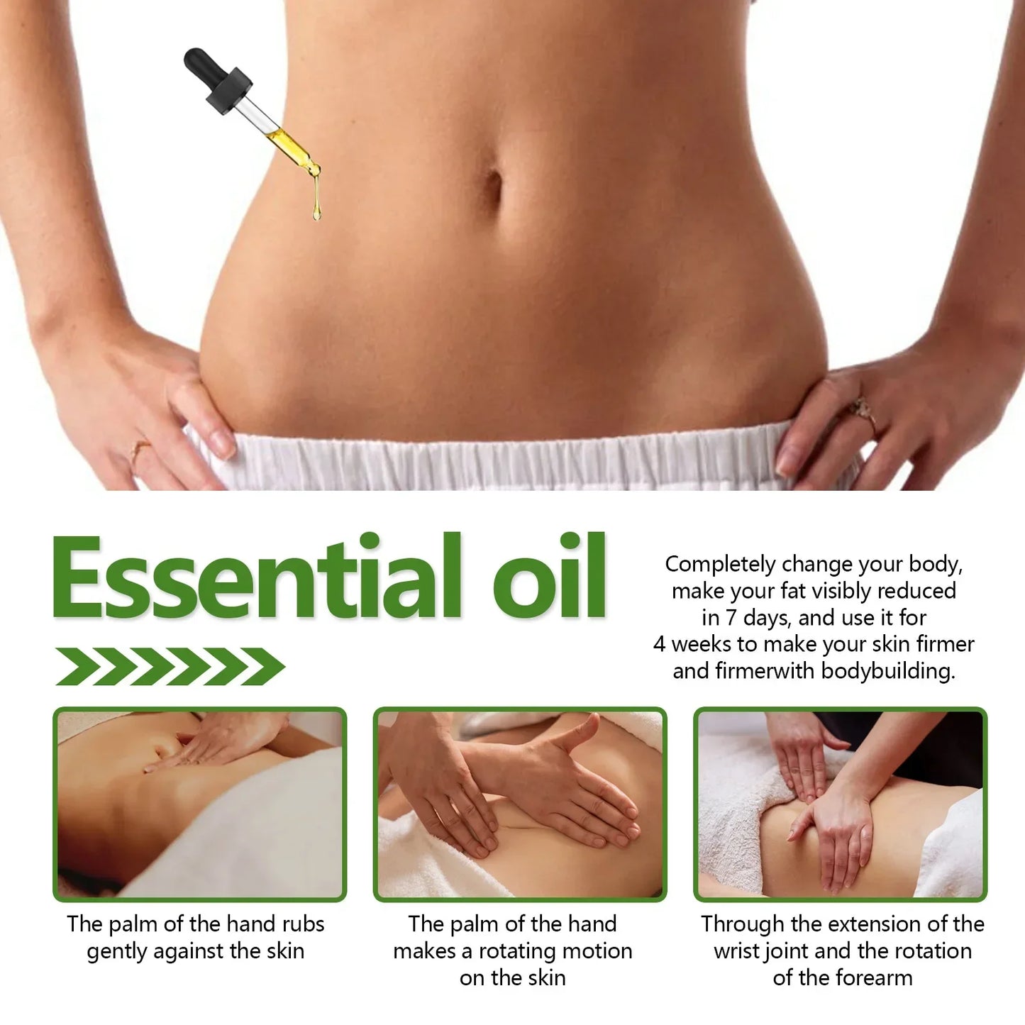 Effective Belly and Leg Fat Burning Slimming Oil for Women