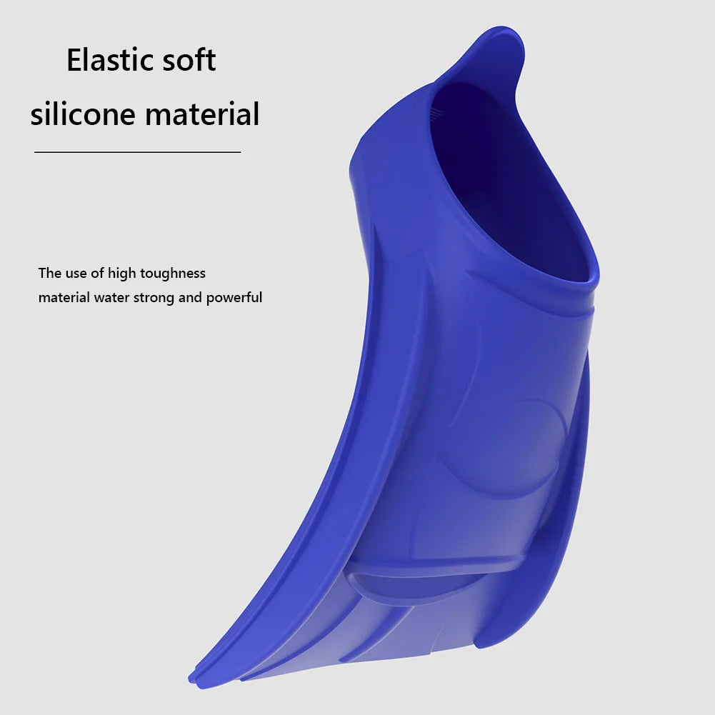 Silicone Swimming Fins for Training | Short Non-Slip Swim Fins