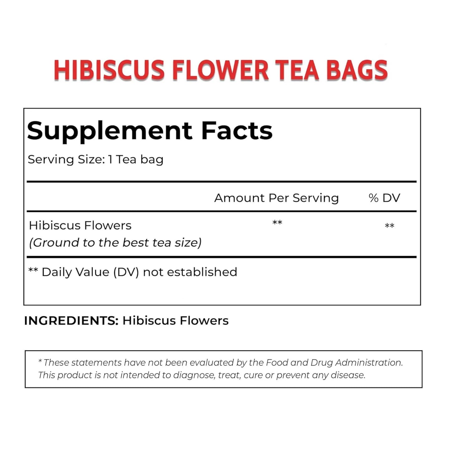 Decaffeinated Herbal Tea Bags | Antioxidant-Rich Luoshen Flower Tea