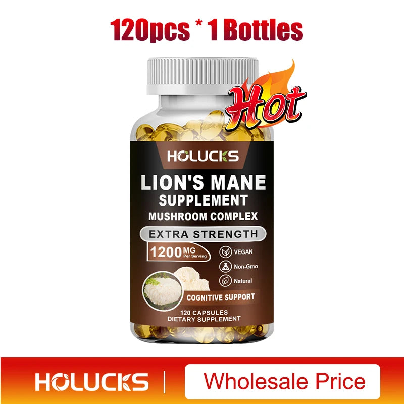 Lion's Mane Mushroom Complex Capsules | Brain & Immune Support