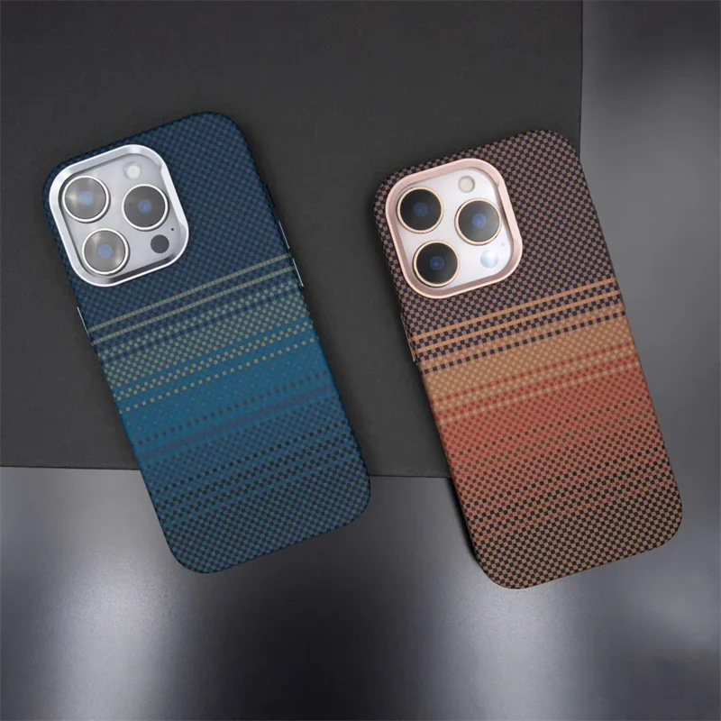 Luxury Carbon Fiber MagSafe Phone Case for iPhone Pro Max Models