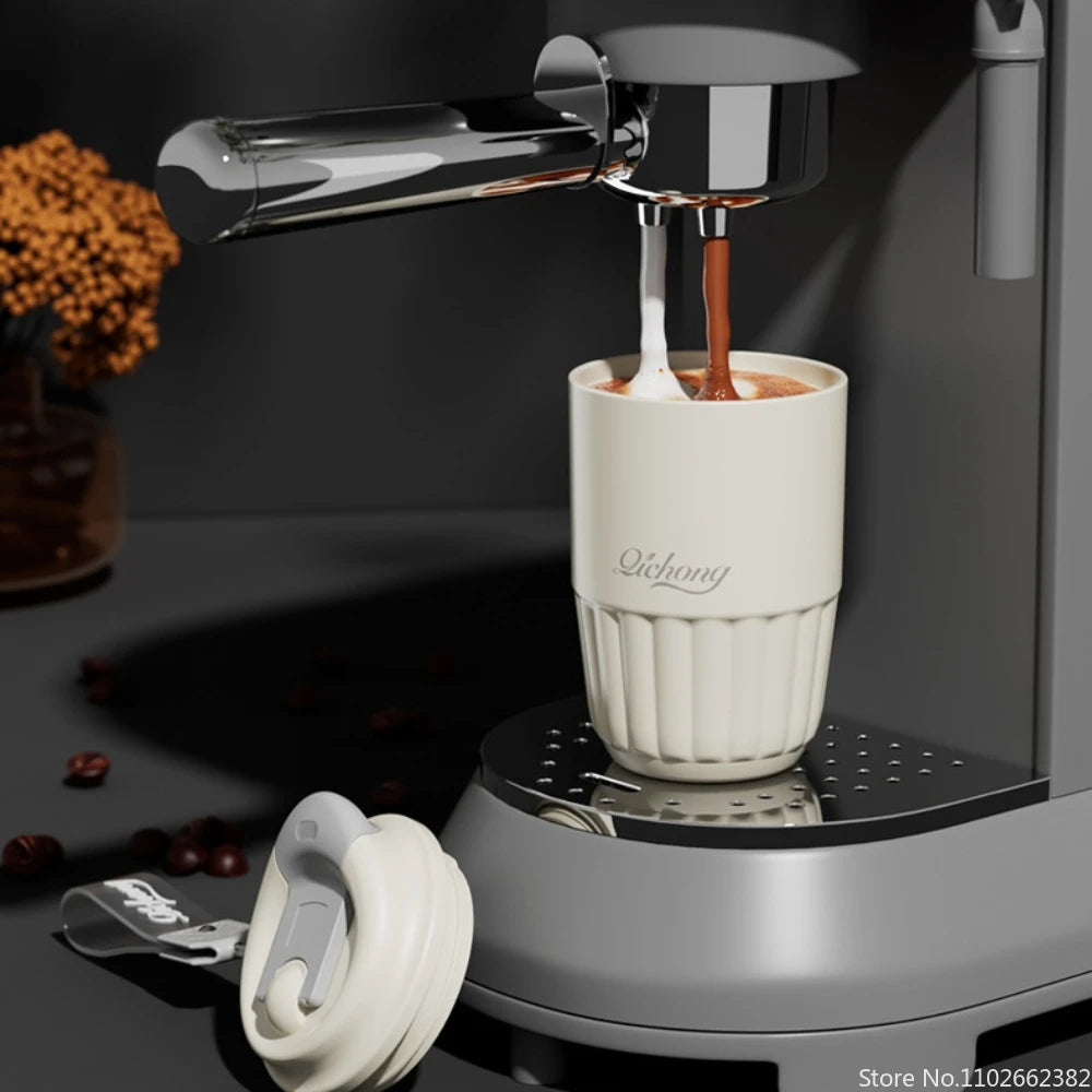 Vacuum Insulated Travel Coffee Mug | 410ML Ceramic Liner Tumbler