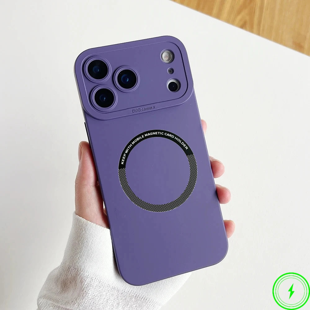 Official Liquid Silicone Magnetic Silicone Case For IPhone 17 Air 17 Pro Max 16 15 Candy Color Camera Full-pack Anti-Drop Cover