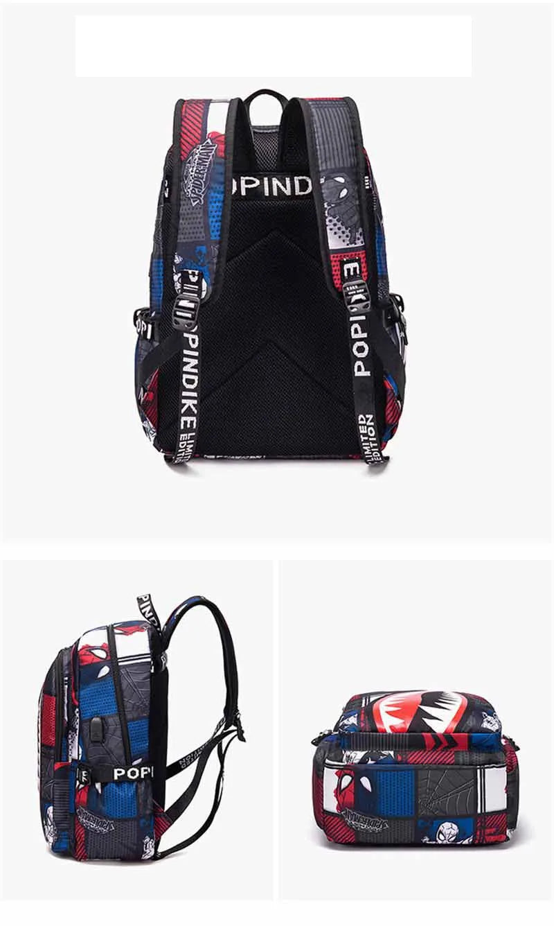 Cartoon Shark Print Backpack | Perfect School Rucksack for Kids